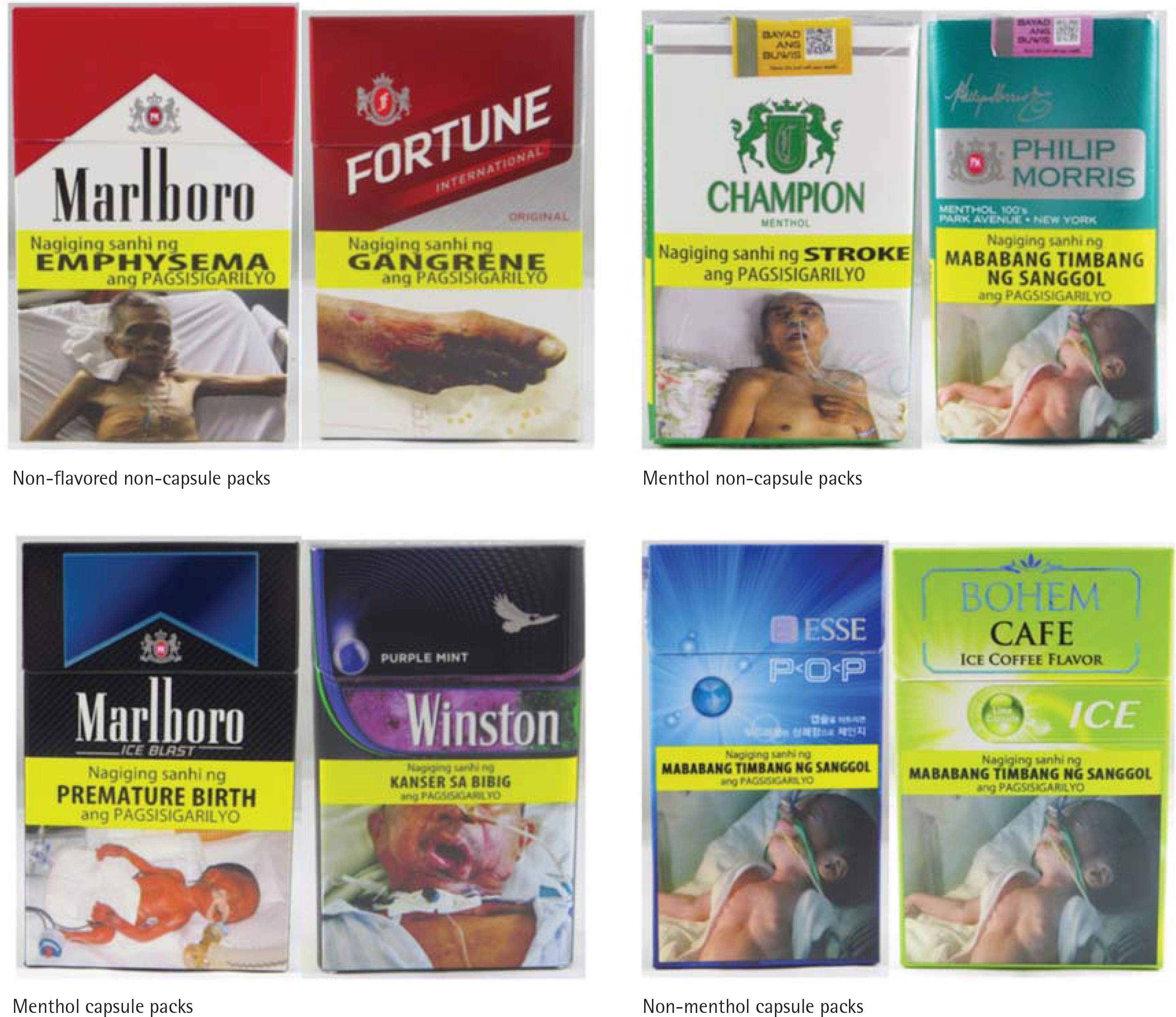 kuffert Nuværende Render Menthol and flavor capsule cigarettes in the Philippines: A comparison of  pack design